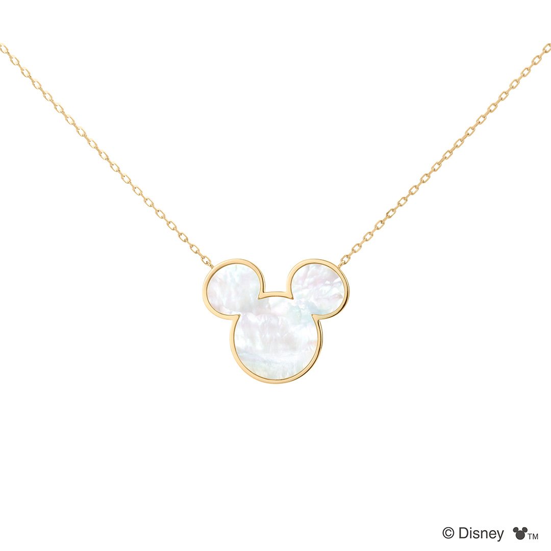 「Mickey Mouse -Mother of Pearl-」ネックレス