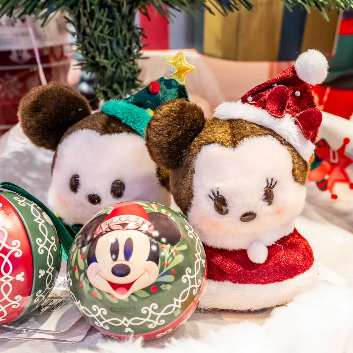 ぬいぐるみ うるぽちゃちゃん DISNEY CHRISTMAS　ミッキー＆ミニー