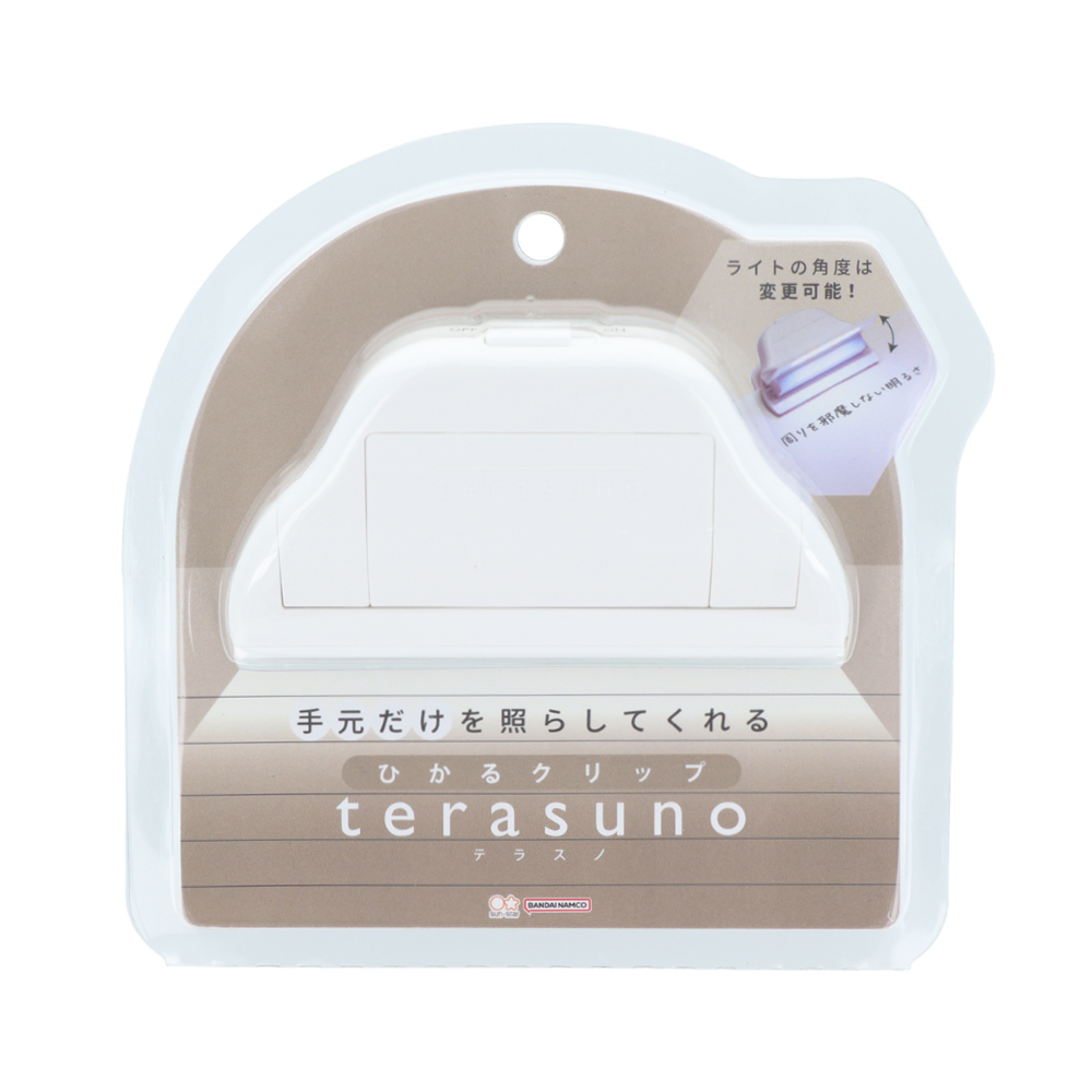 サンスター文具「ひかるクリップ terasuno（テラスノ）」ホワイト1