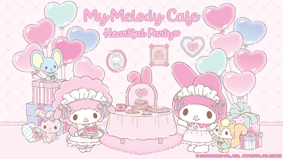 サンリオ「マイメロディ」50周年記念テーマカフェ「My Melody Cafe ～Heartful Party～」