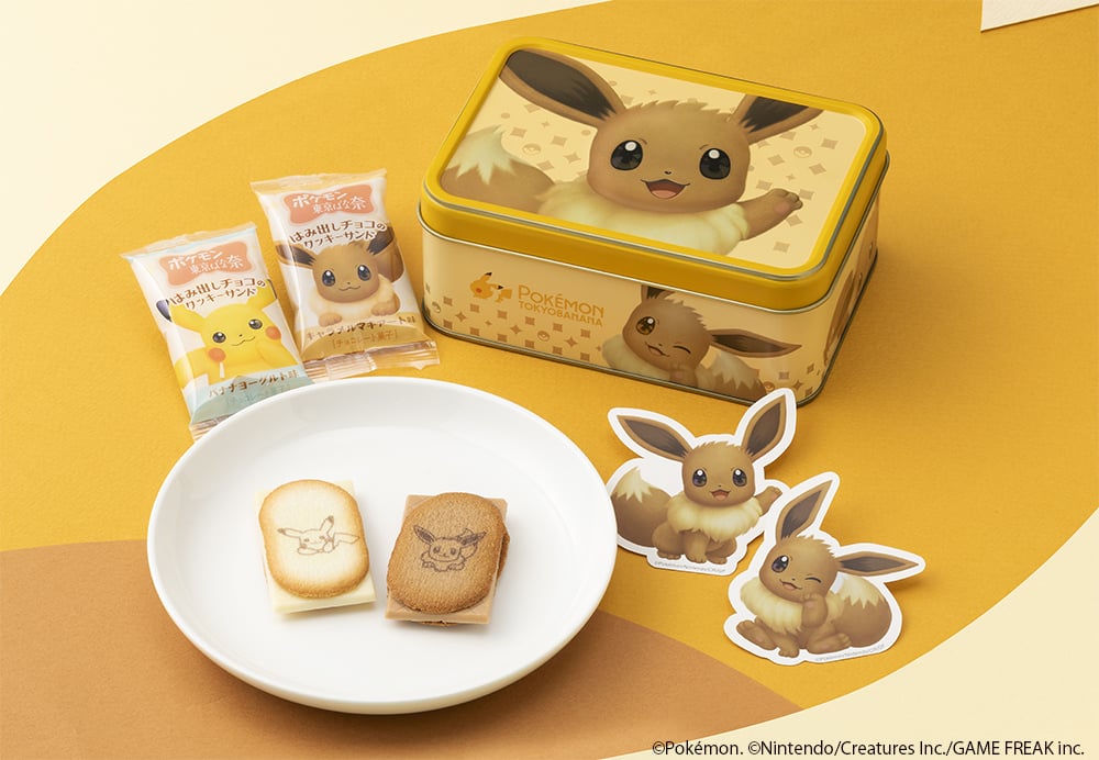 ポケモン東京ばな奈「はみ出しチョコのクッキーサンド　スペシャル缶（イーブイ）」