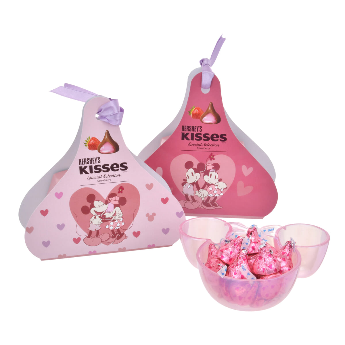 【HERSHEY’S】ミッキー＆ミニー チョコレート キスチョコレート ストロベリー味 HEART VALENTINE03