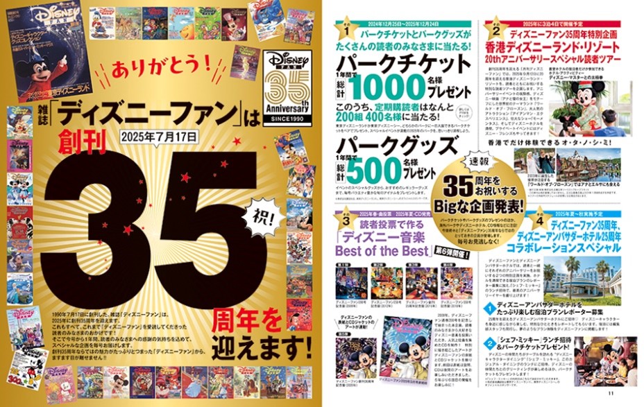 ディズニーファン2月号　創刊35周年