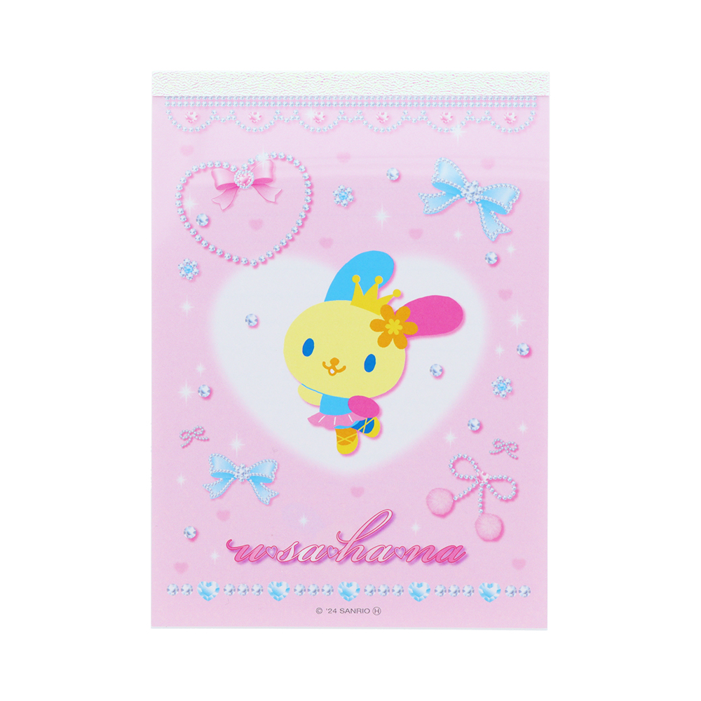サンスター文具 サンリオ「バレエコア」グッズ　メモ A6（ウサハナ）1