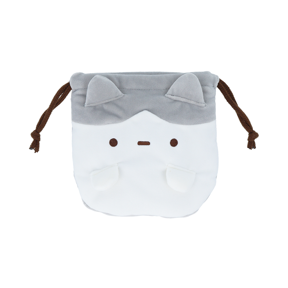 ぬいぐるみ巾着　ハチワレ