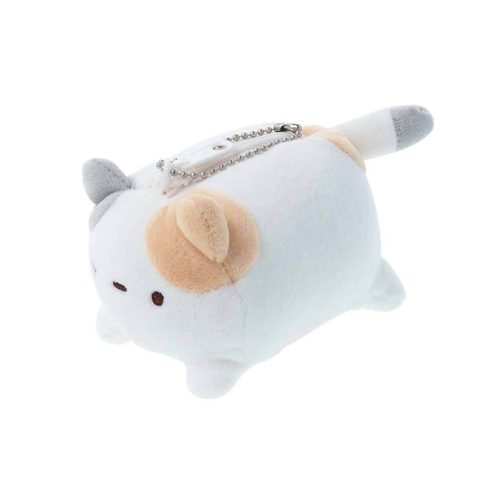 ぬいぐるみキーホルダー　ミケ（全体）