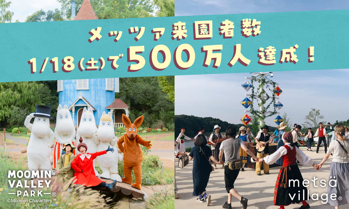 ムーミンバレーパーク「総来園者数500万人記念イベント」