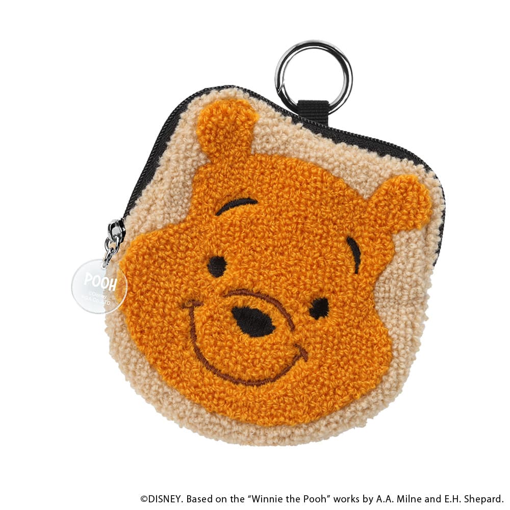 サガラ刺繍デジタルガジェットポーチ　プーさん