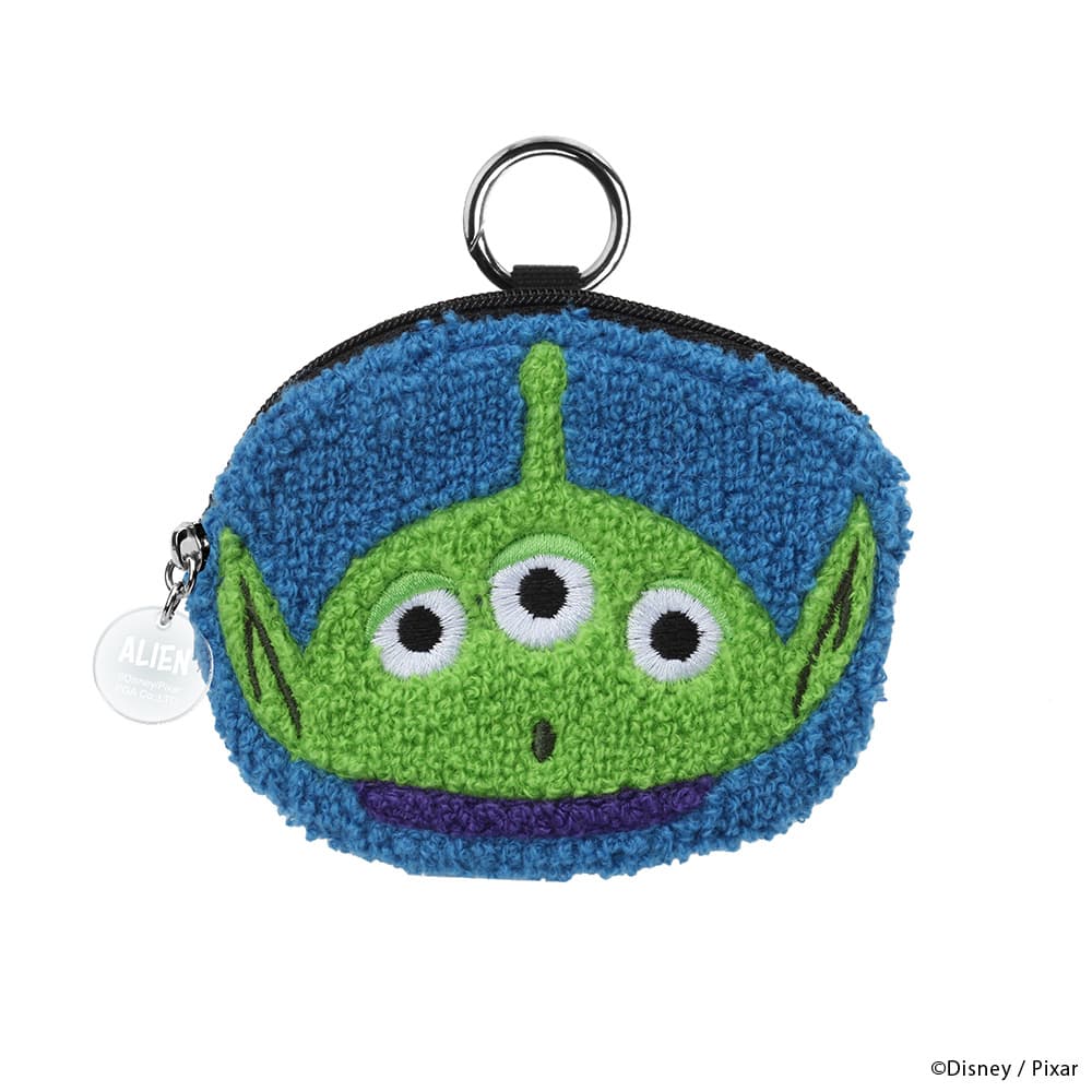 サガラ刺繍デジタルガジェットポーチ　エイリアン
