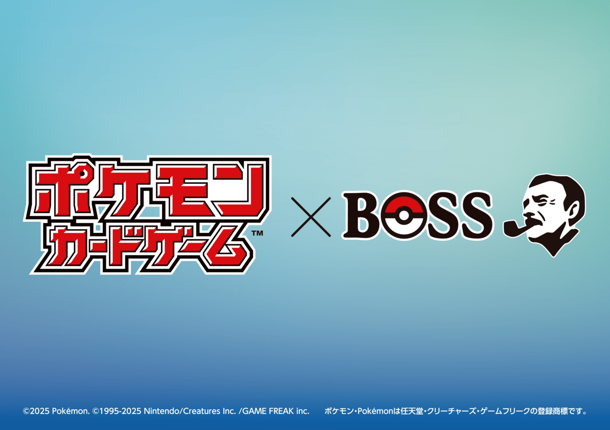 ポケモンカードゲーム サントリー「BOSS」コラボレーション　ロゴ