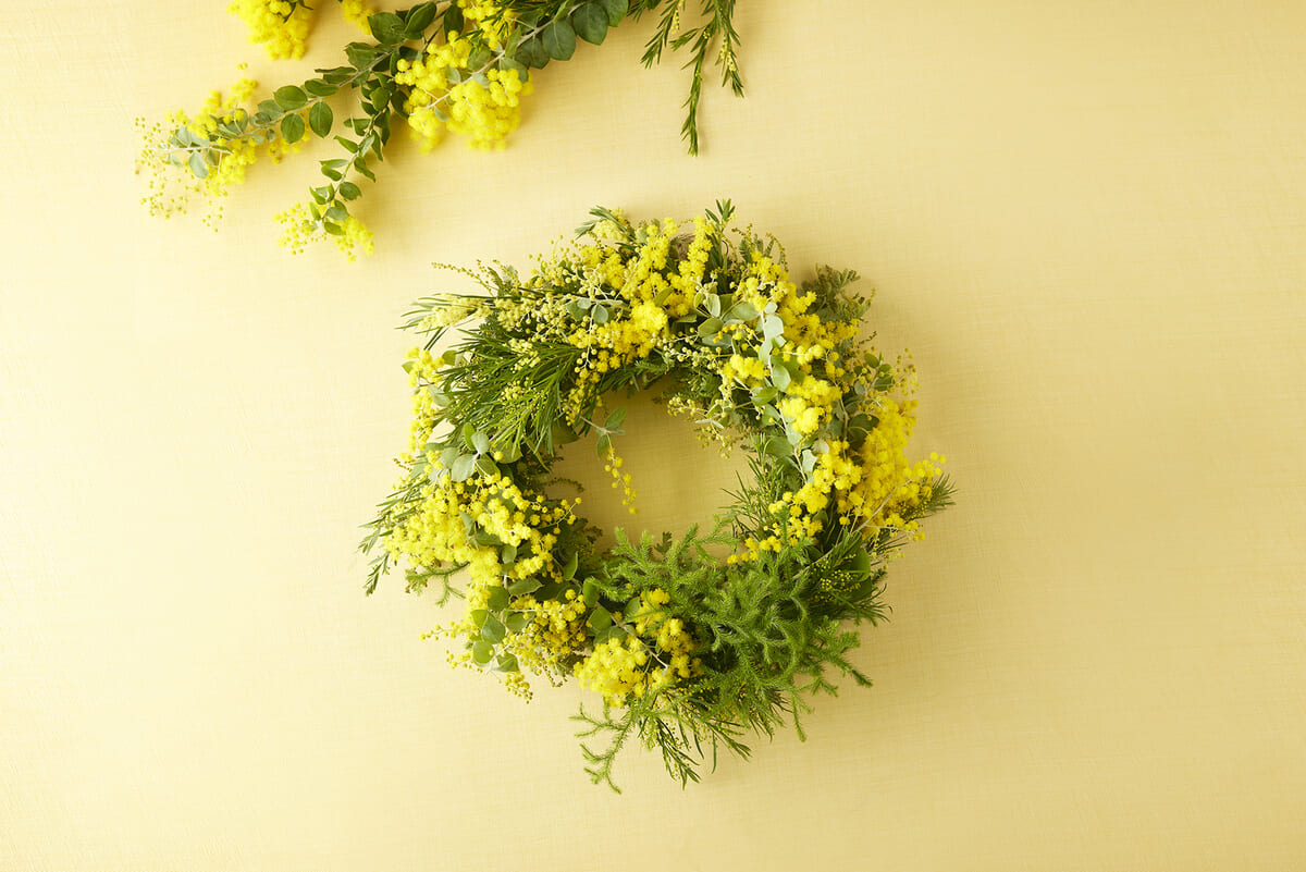 Mimosa Wreath Charity Workshop