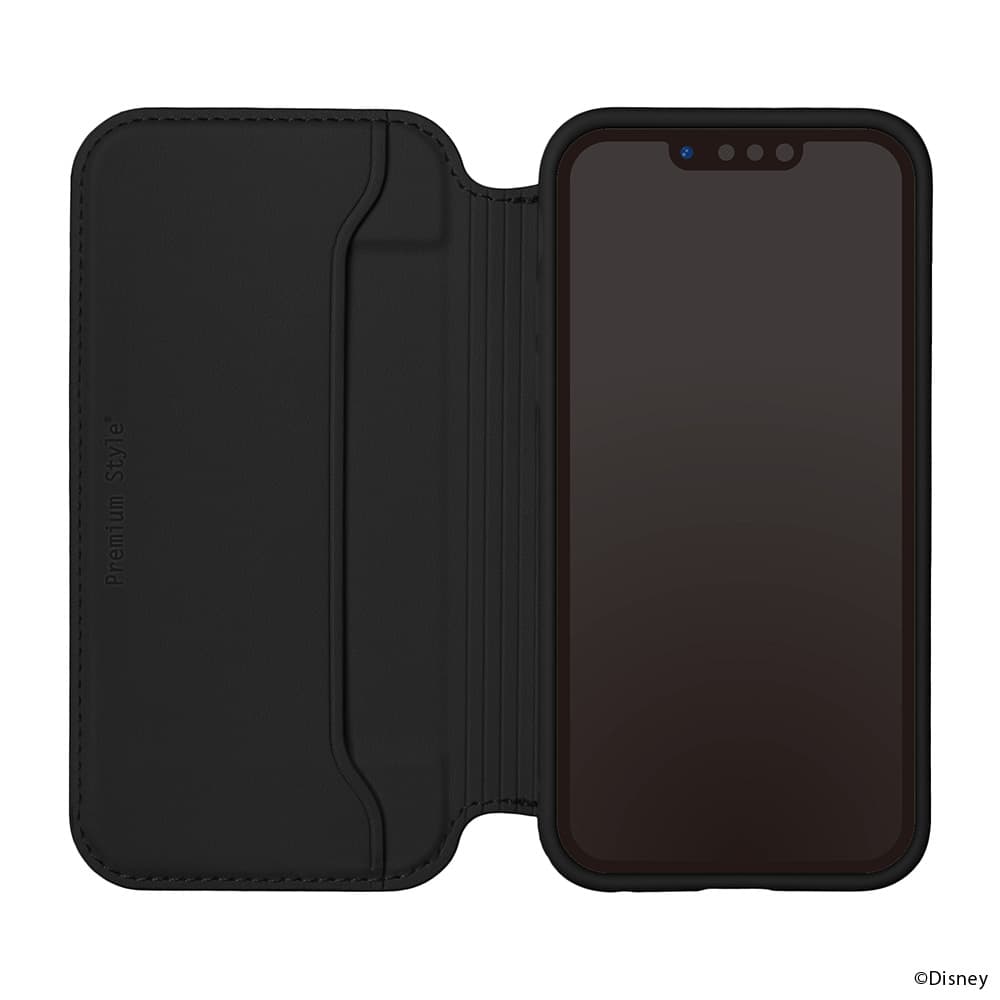 iPhone 16e用 ガラスフリップケース（ミッキーマウス）内側