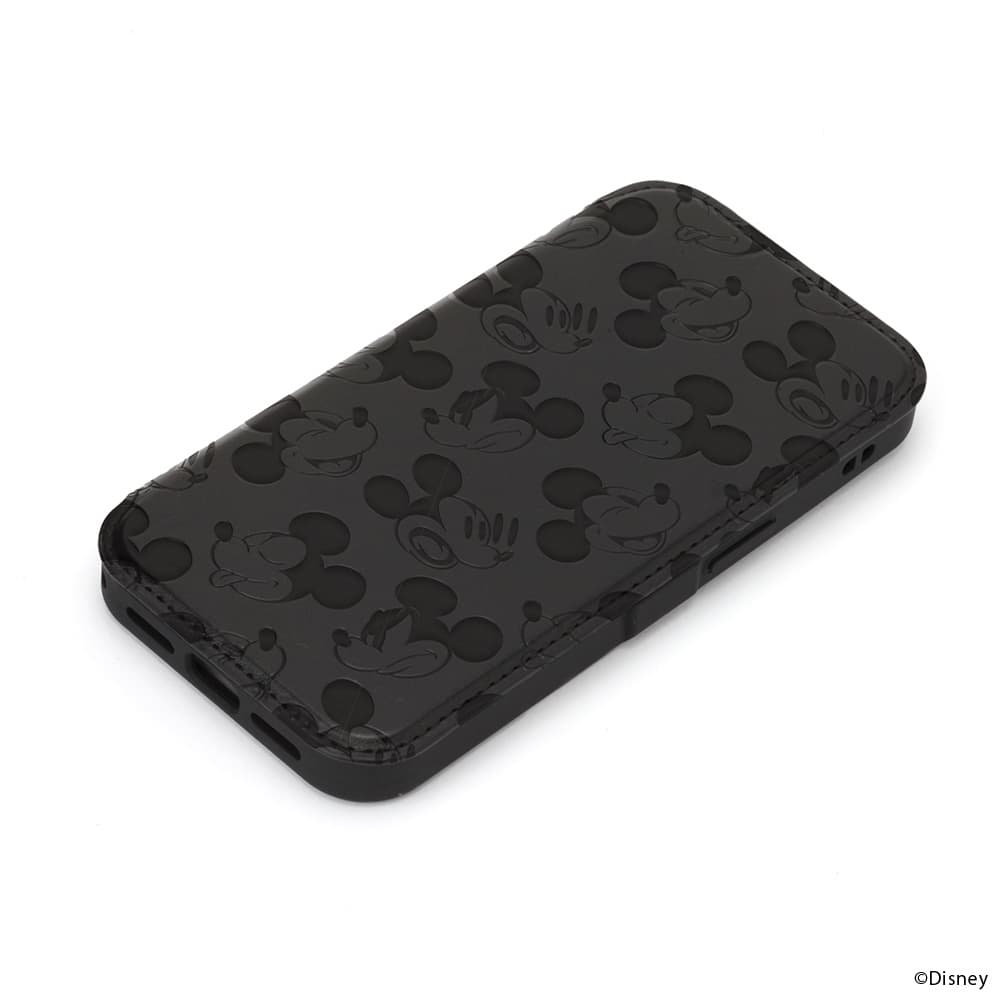 iPhone 16e用 ガラスフリップケース（ミッキーマウス）
