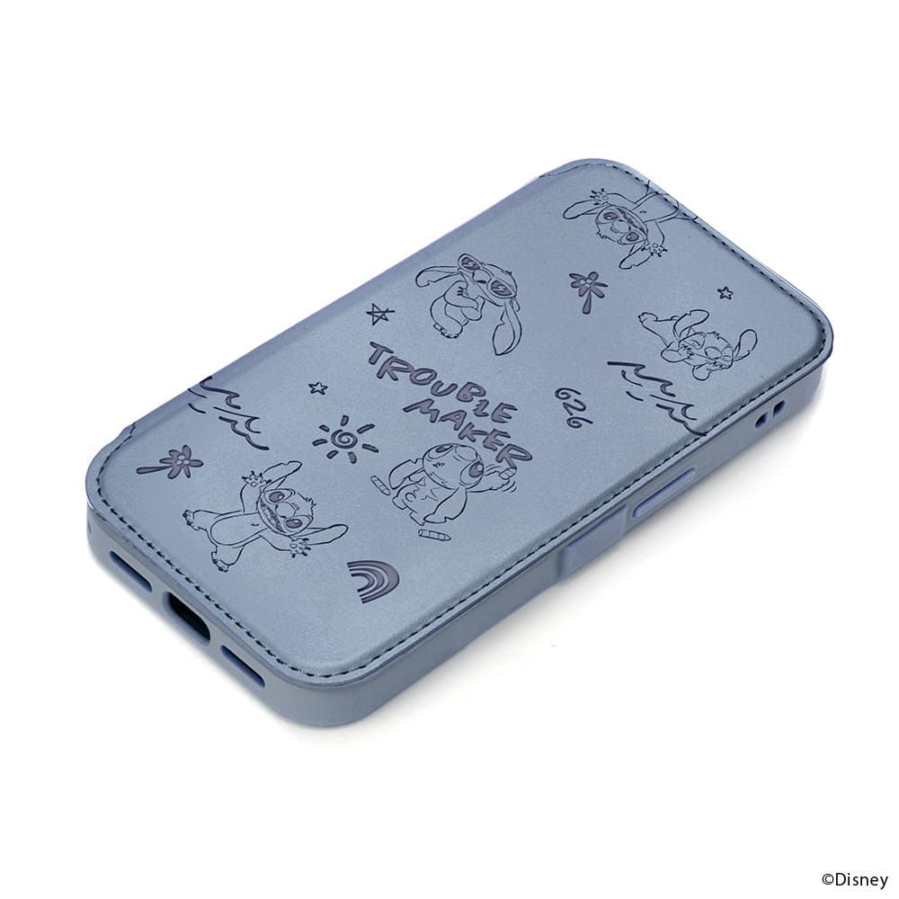 iPhone 16e用 ガラスフリップケース（スティッチ）