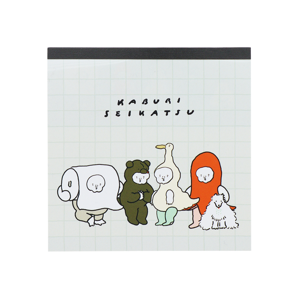 スクエアメモ　ブラウン