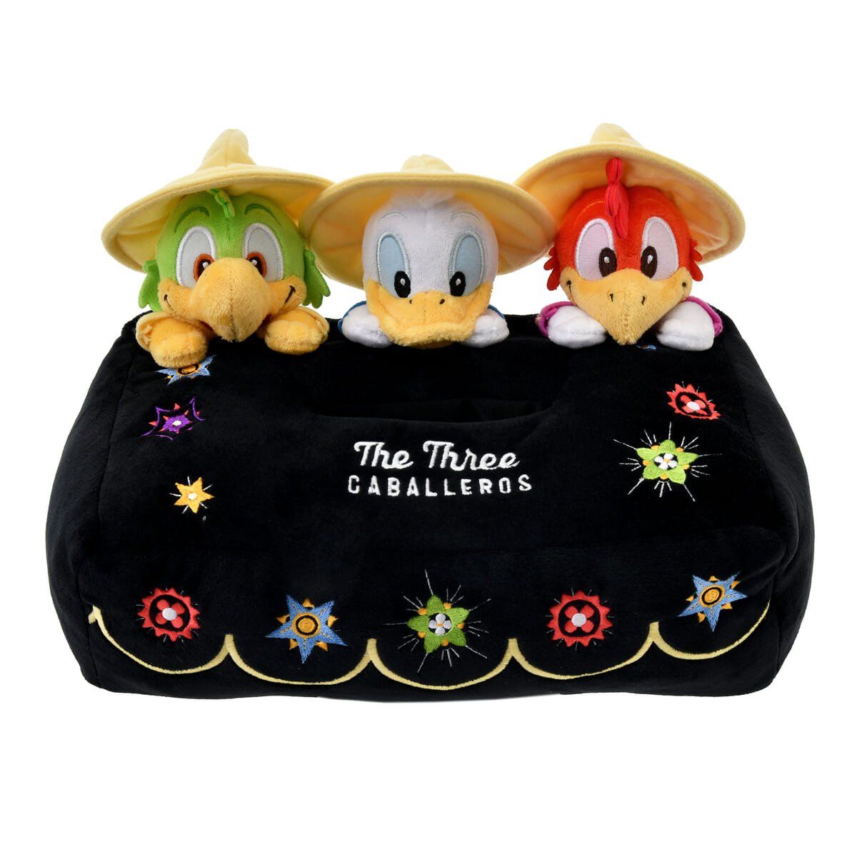 ドナルド、ホセ・キャリオカ、パンチート ティッシュボックスカバー THE THREE CABALLEROS 80TH