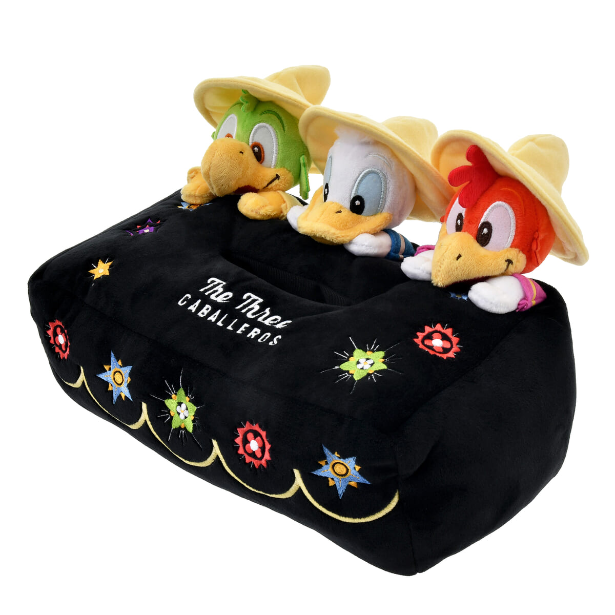 ドナルド、ホセ・キャリオカ、パンチート ティッシュボックスカバー THE THREE CABALLEROS 80TH02