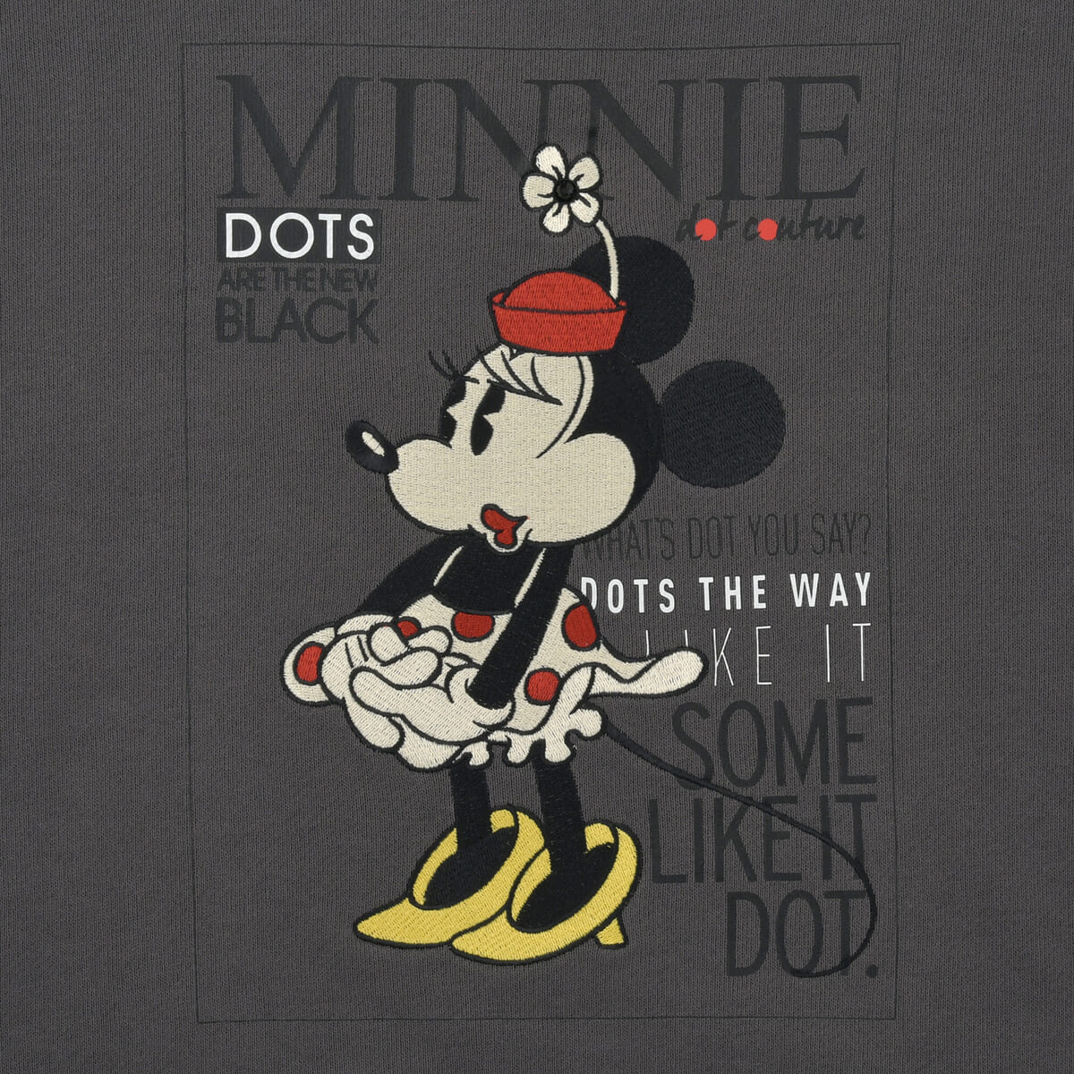 ミニー 長袖スウェット グレー MINNIE DAY03