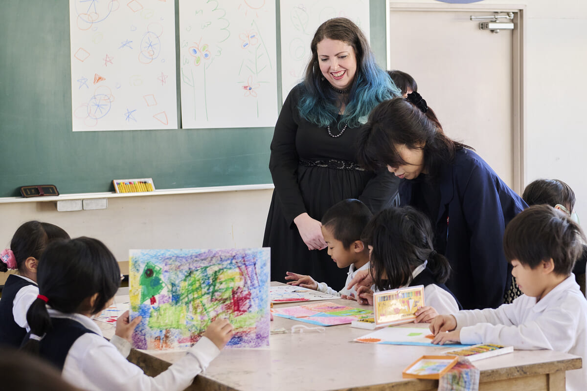 大阪市立育和小学校への出張授業