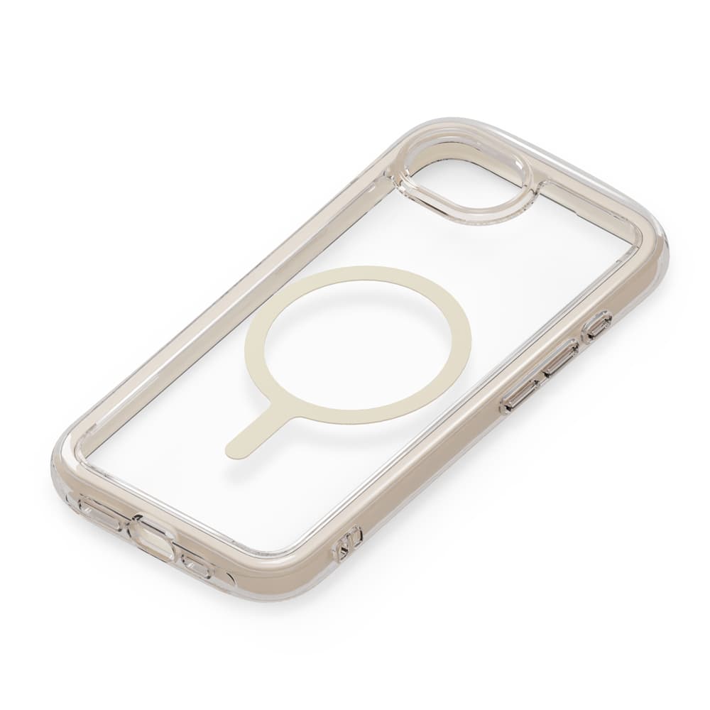 PGA Premium Style「iPhone 16e用 MagSafe対応 エアクッションケース」モカ1