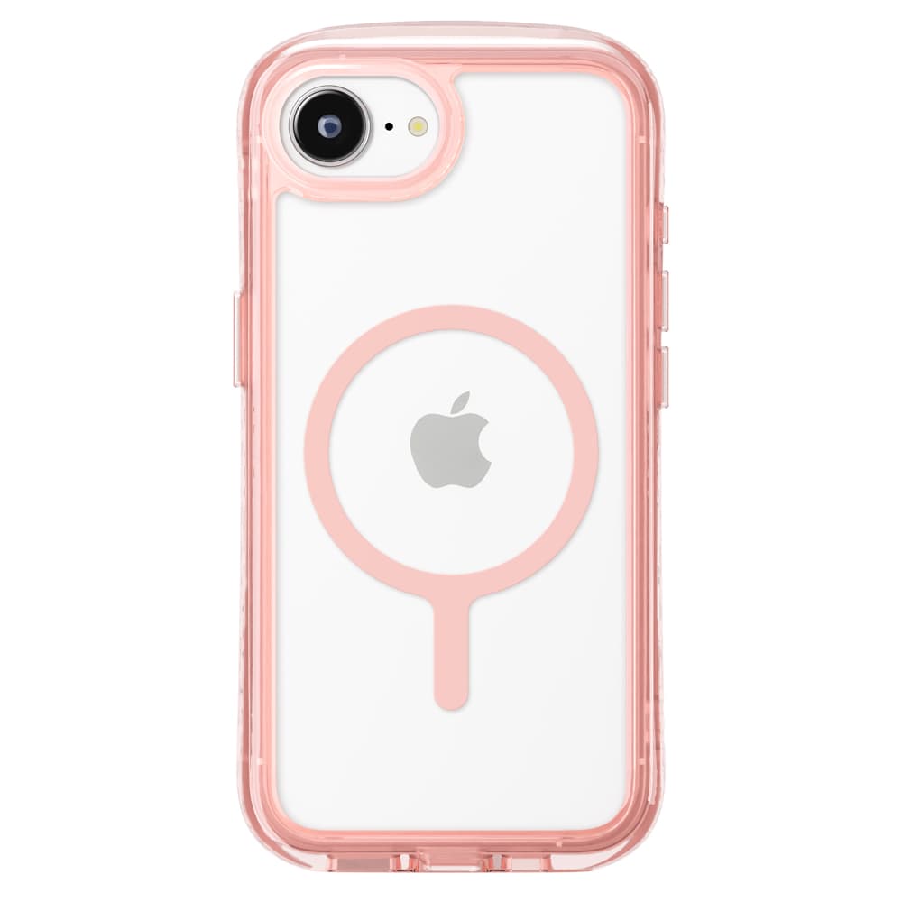 PGA Premium Style「iPhone 16e用 MagSafe対応 エアクッションケース」ネオンピンク2