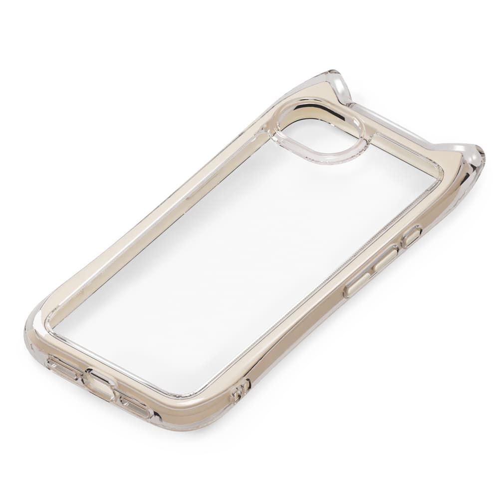 iPhone 16e用 ネコミミ エアクッションケース　ベージュ