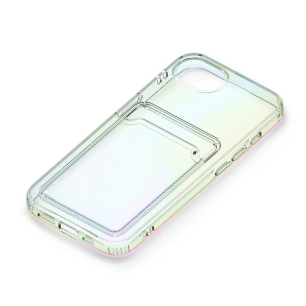 PGA「iPhone 16e用クリアポケットケース (オーロラ)」1