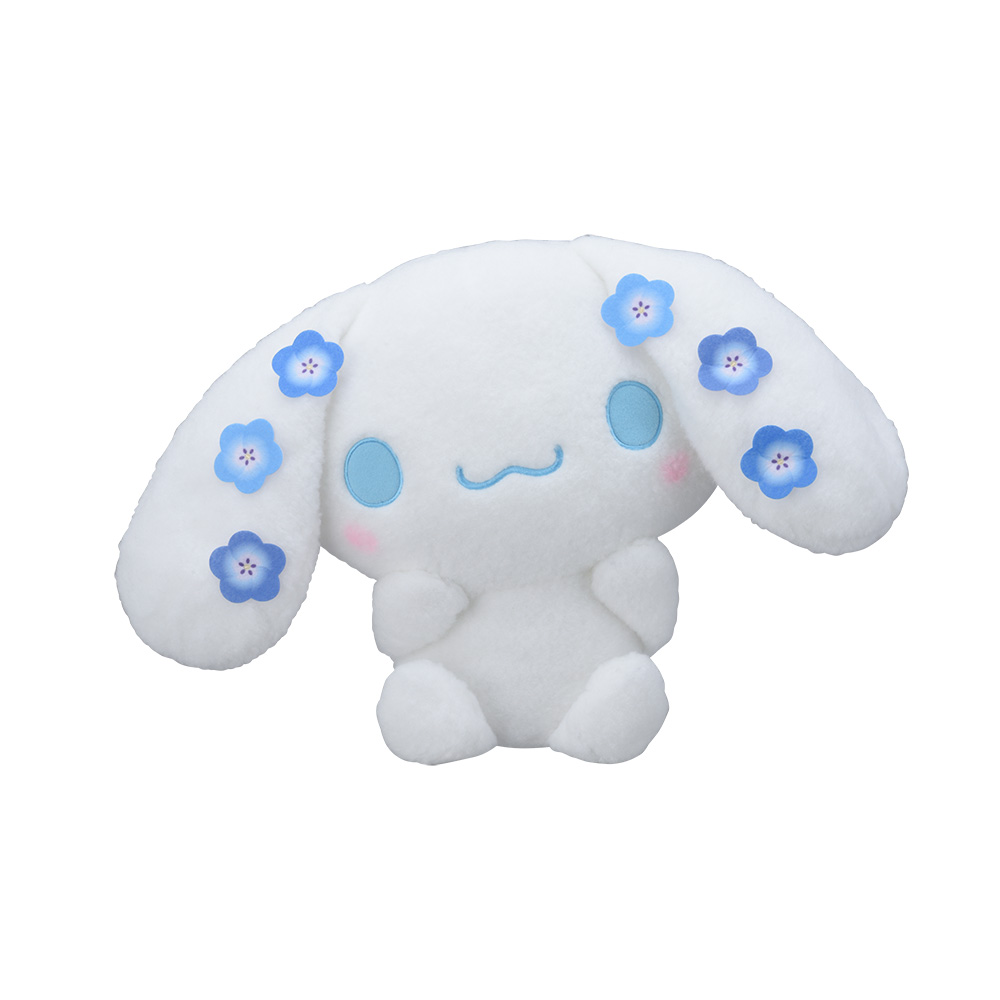 ゆるかわ　サンリオキャラクターズ　Lぬいぐるみ“シナモロール”　Nemophi Lazuli
