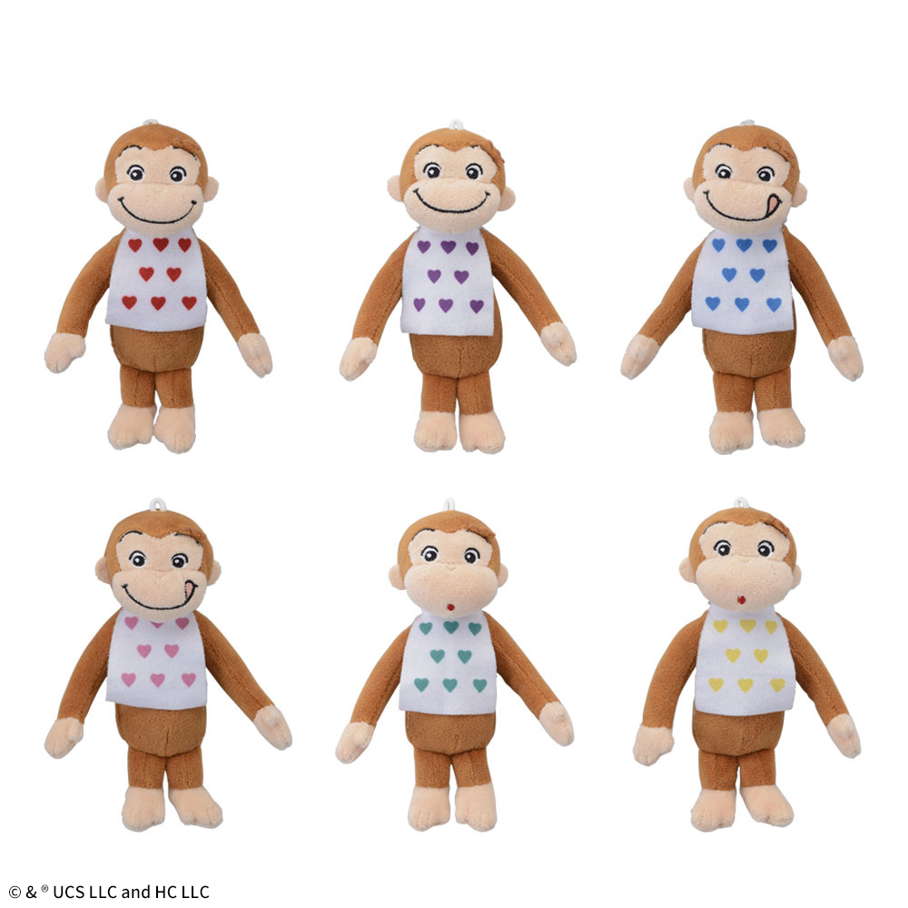 おさるのジョージ　マスコット　カラフルエプロン