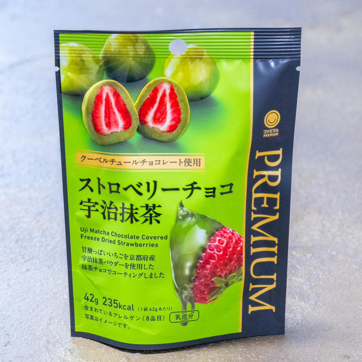ストロベリーチョコ宇治抹茶　撮影
