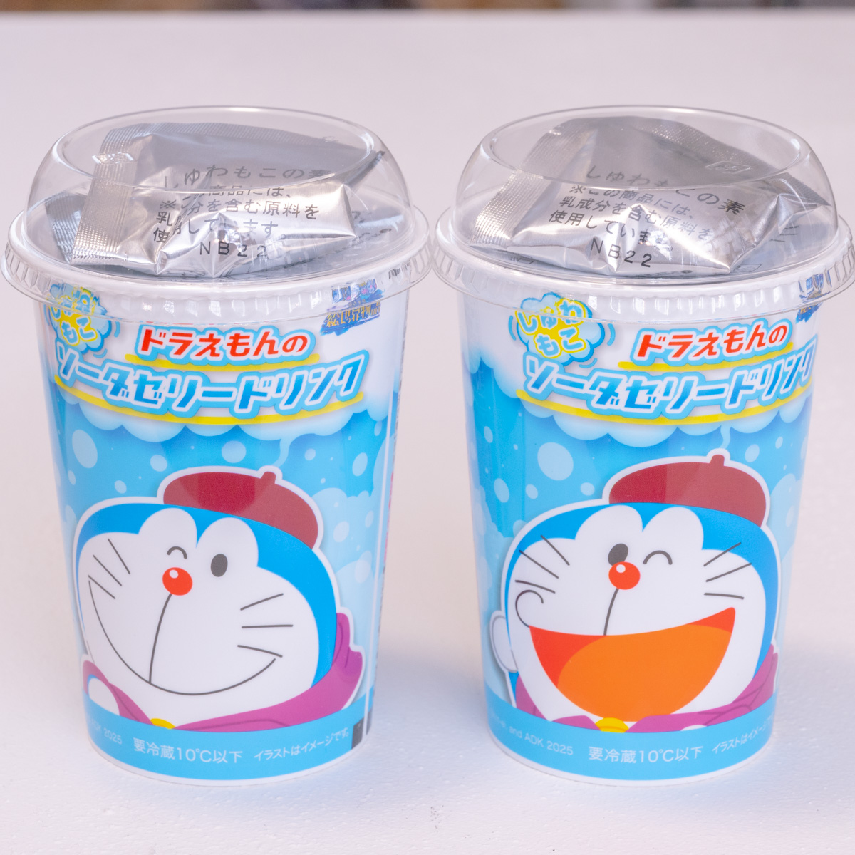 しゅわもこ！ドラえもんのソーダゼリードリンク　撮影