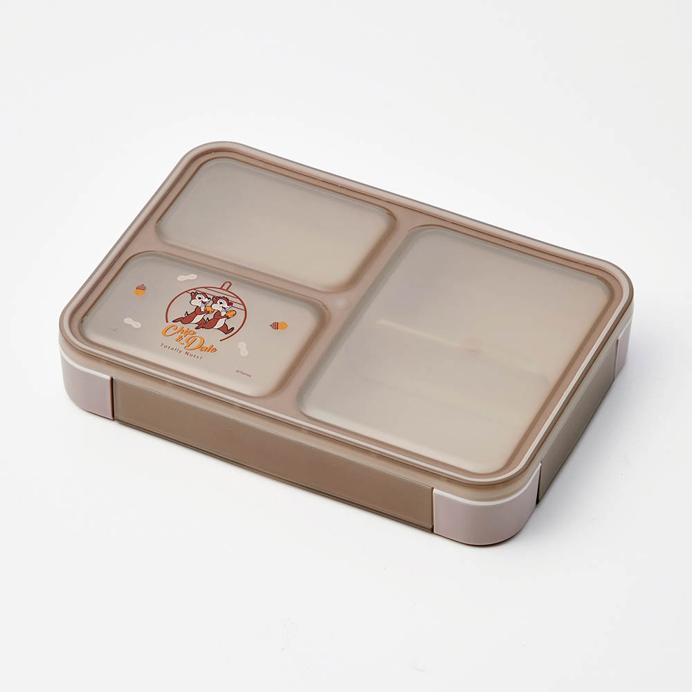 汁漏れしにくく洗いやすい薄型弁当箱<600ml> チップ&デール