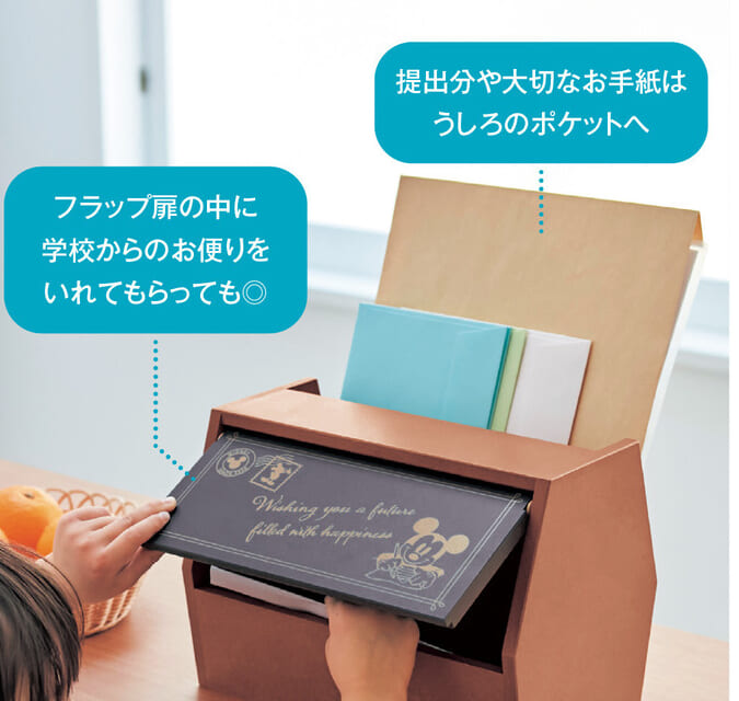 ポストのような卓上収納ボックス 使用イメージ