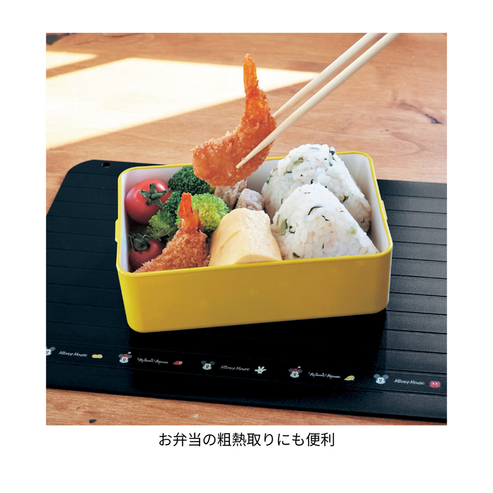 粗熱取り・お弁当作りにも！熱伝導の解凍プレート　使用イメージ　お弁当