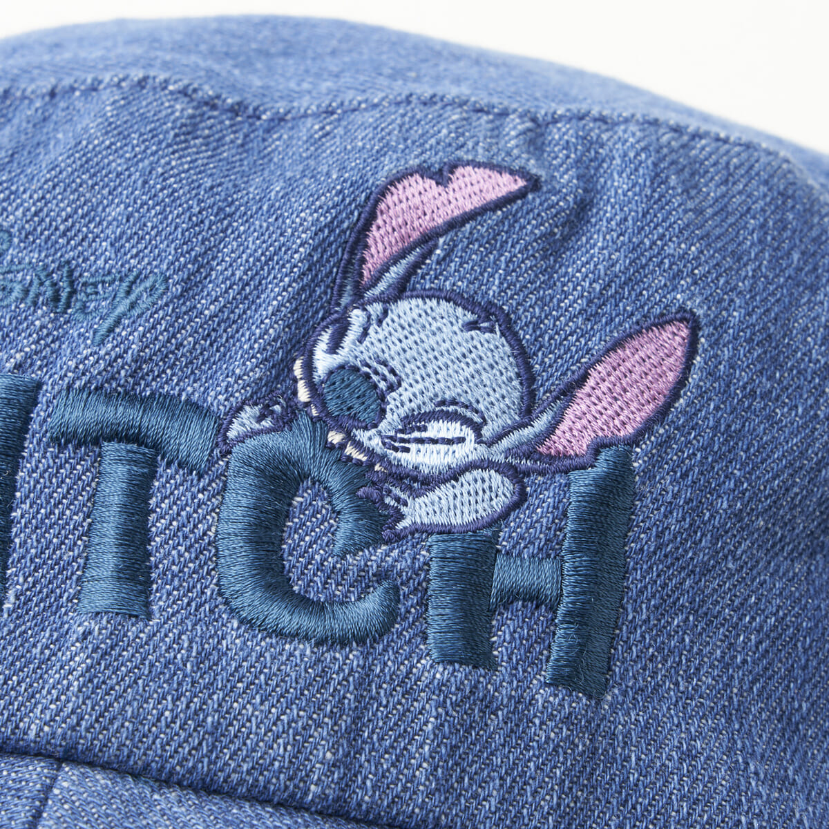デニム刺繍バケットハット デザインアップ