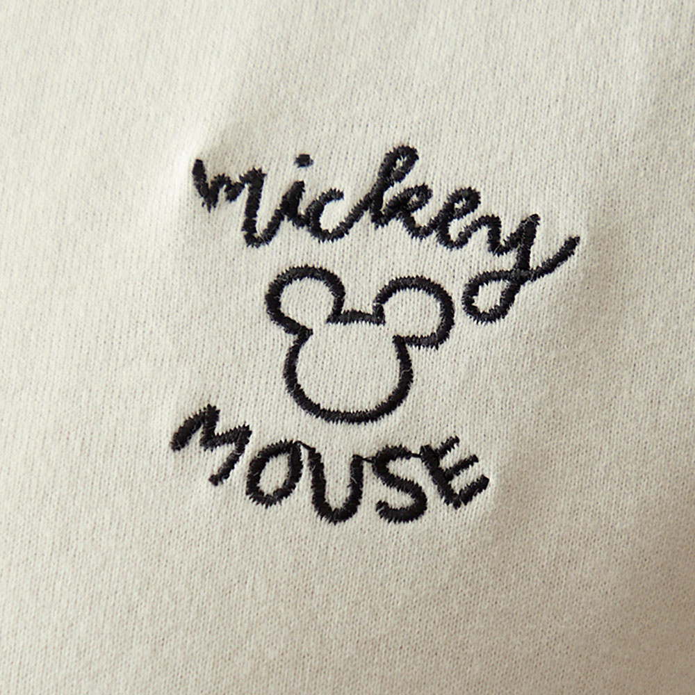 刺繍カットソーチュニック ミッキー デザインアップ