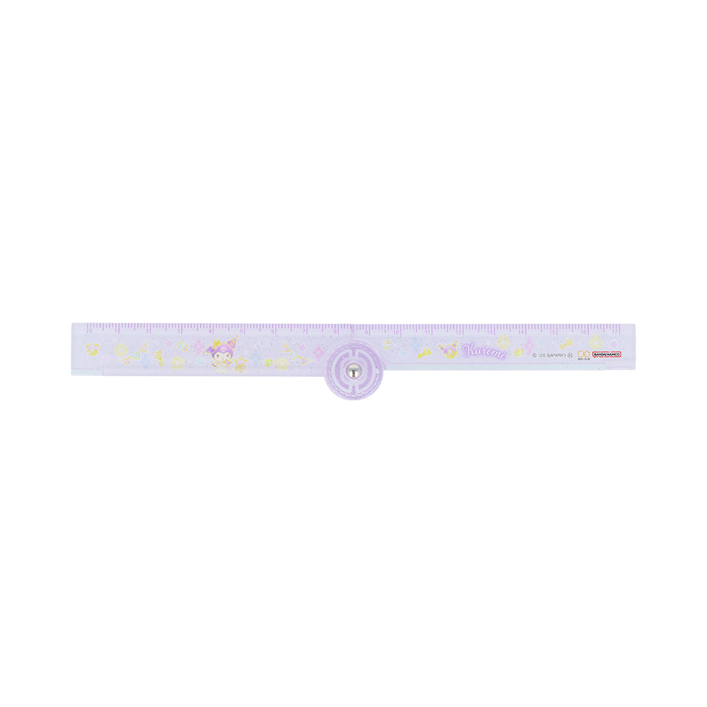 折りたたみ17cm定規　クロミ（のばし）