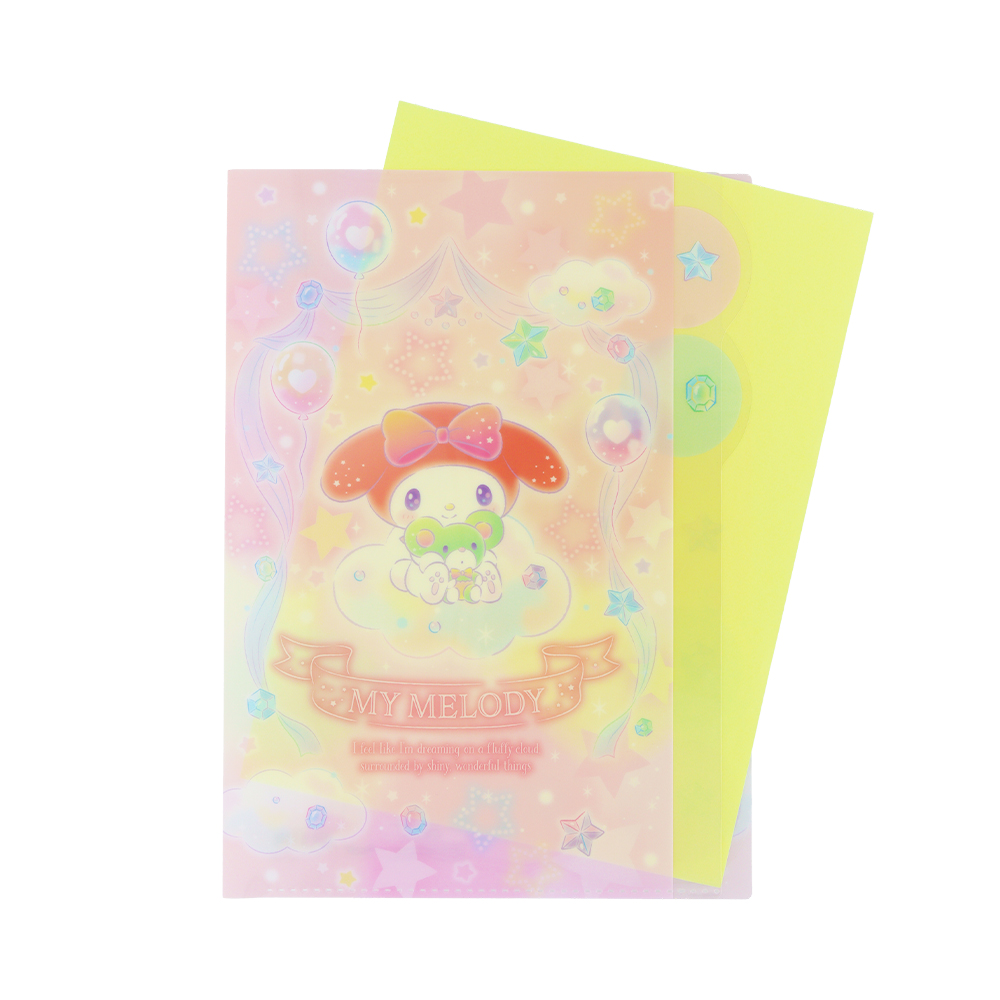 ダイカットクリアファイル 5P　マイメロディ（使用イメージ）