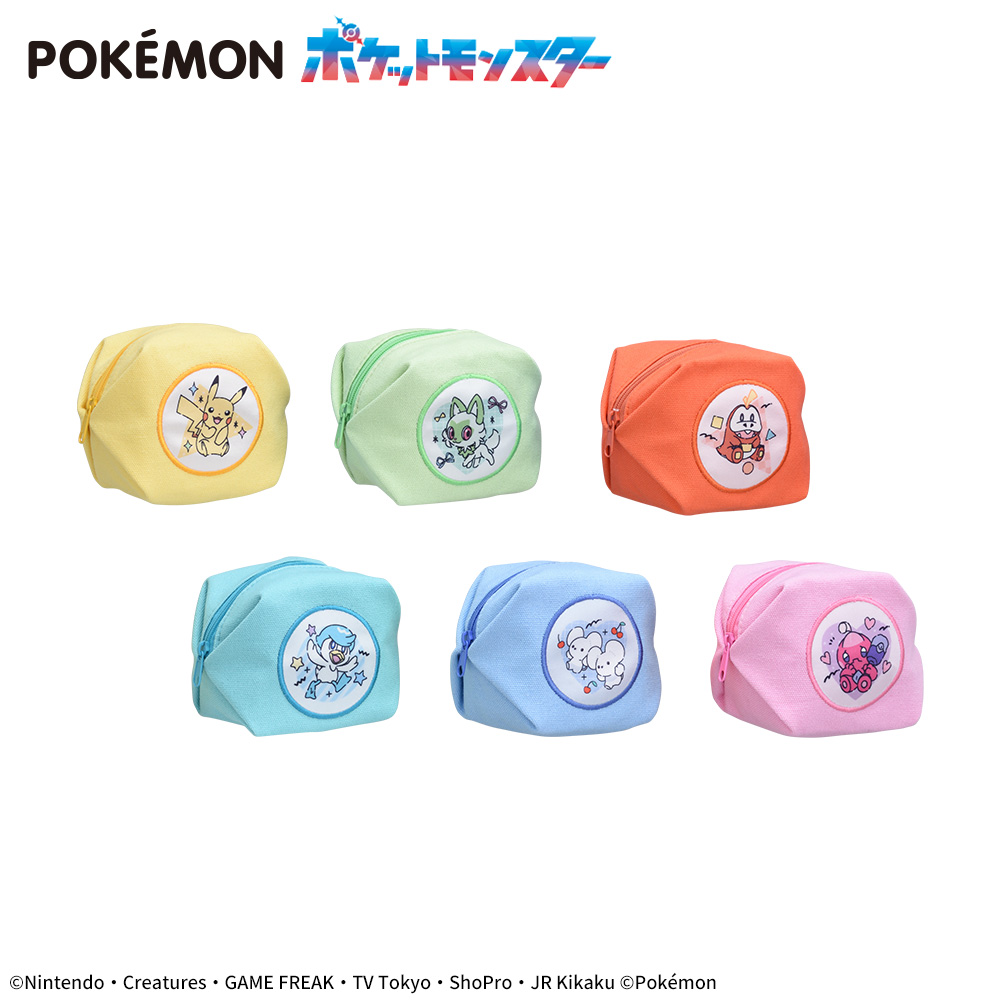 ポケットモンスター　キューブ型プチポーチ　PoppingUp