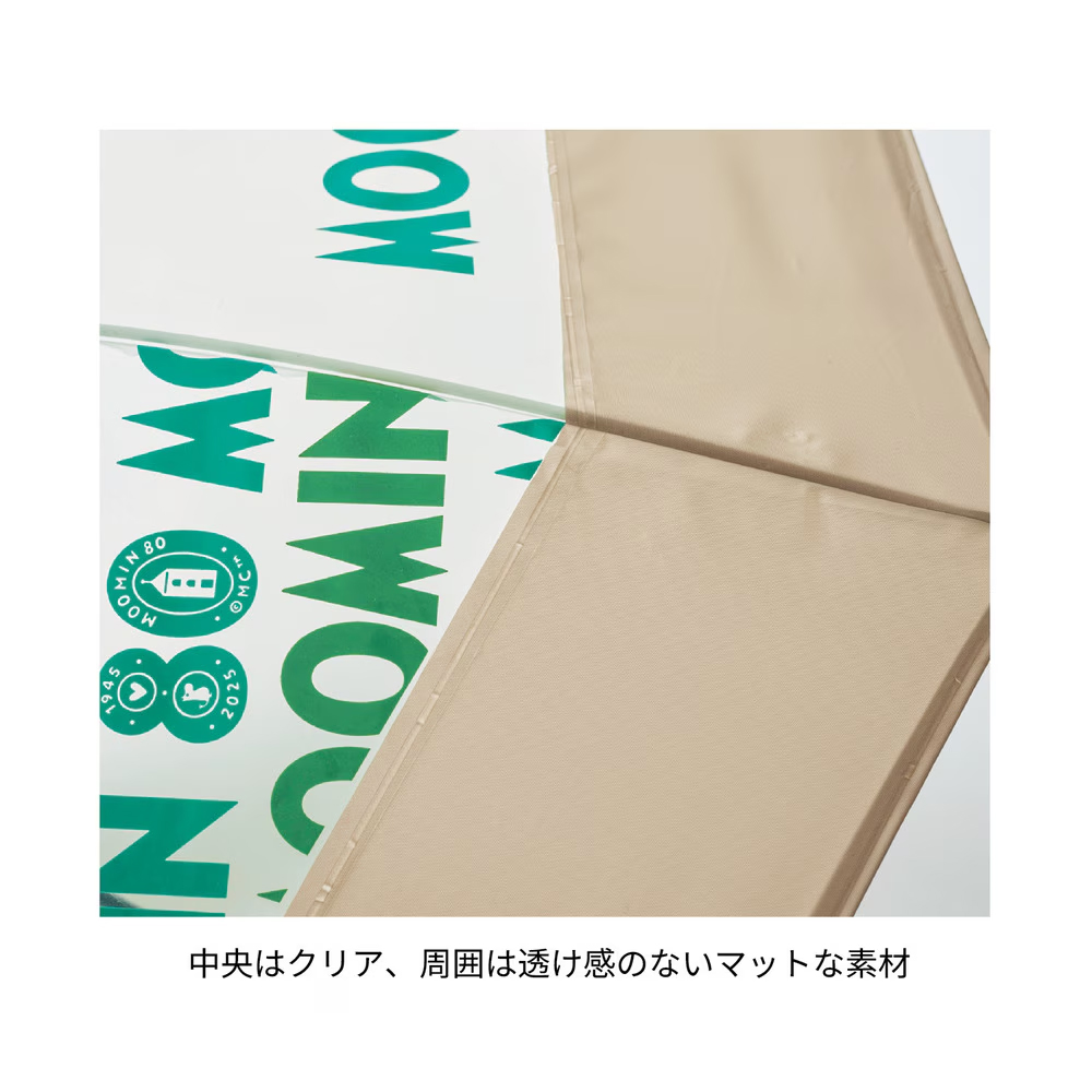 80周年ロゴ柄　周囲はマットな素材