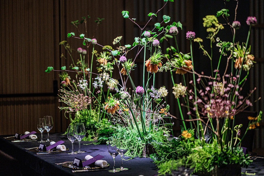 植生的なテーブルデコレーション