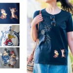 身生地綿100％プリントＴシャツ