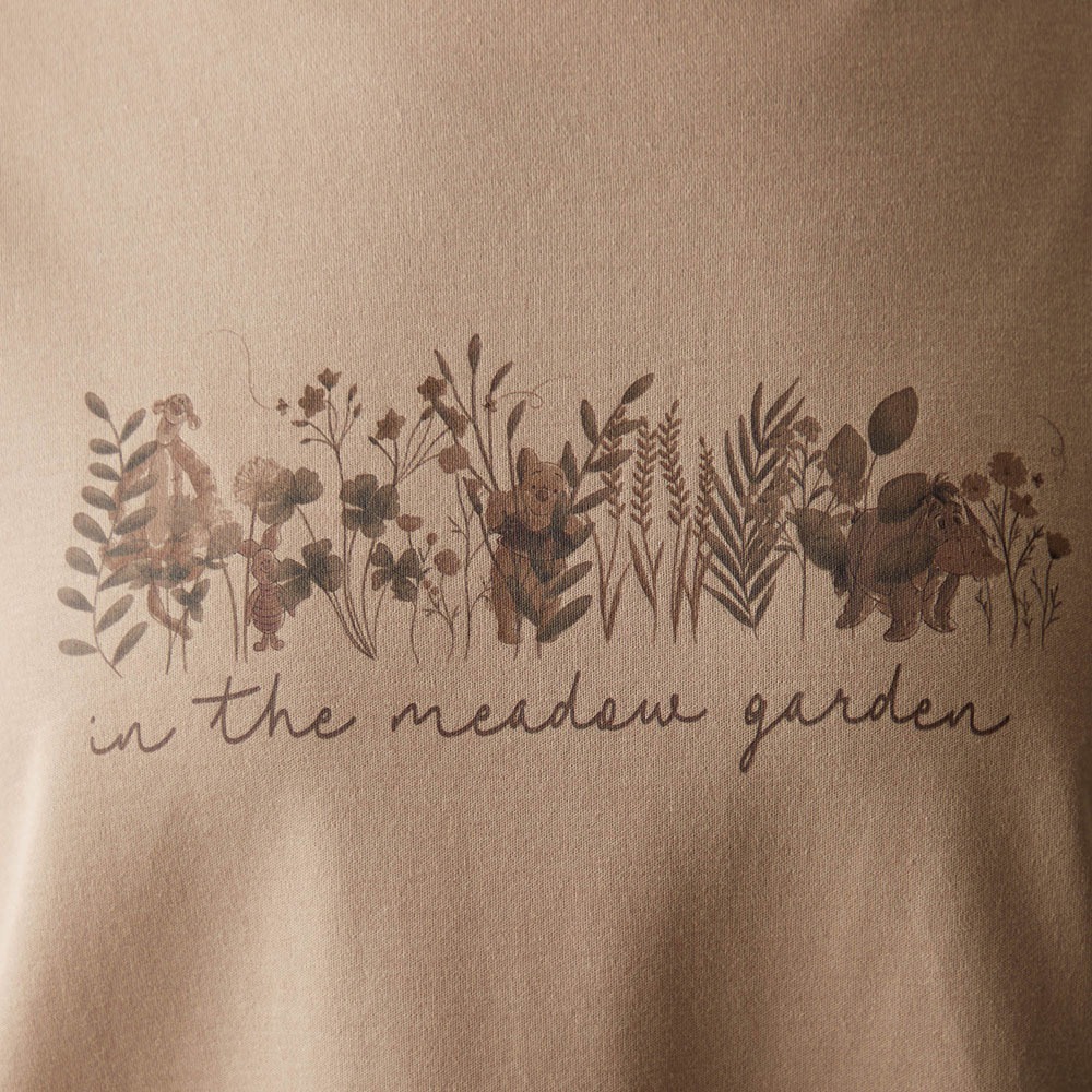 大人の隠れた味方！汗ジミが目立ちにくいプリントTシャツ　プーさん　デザインアップ