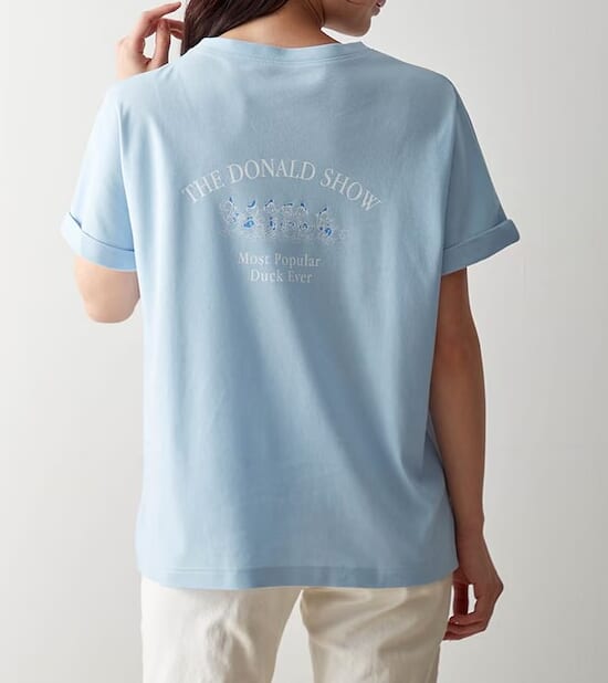 大人の隠れた味方！汗ジミが目立ちにくいプリントTシャツ　ドナルド　バックスタイル