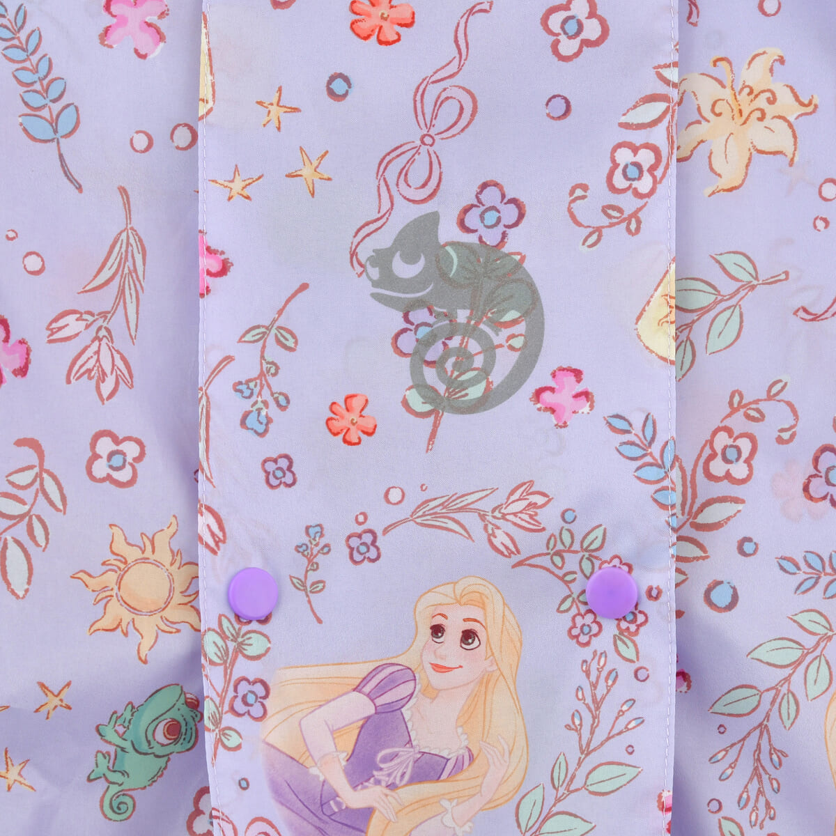 【キッズ用】ラプンツェル＆パスカル キッズ用レインコート リフレクター バッグ入り ロマンティックプリンセス RAINY DAY04
