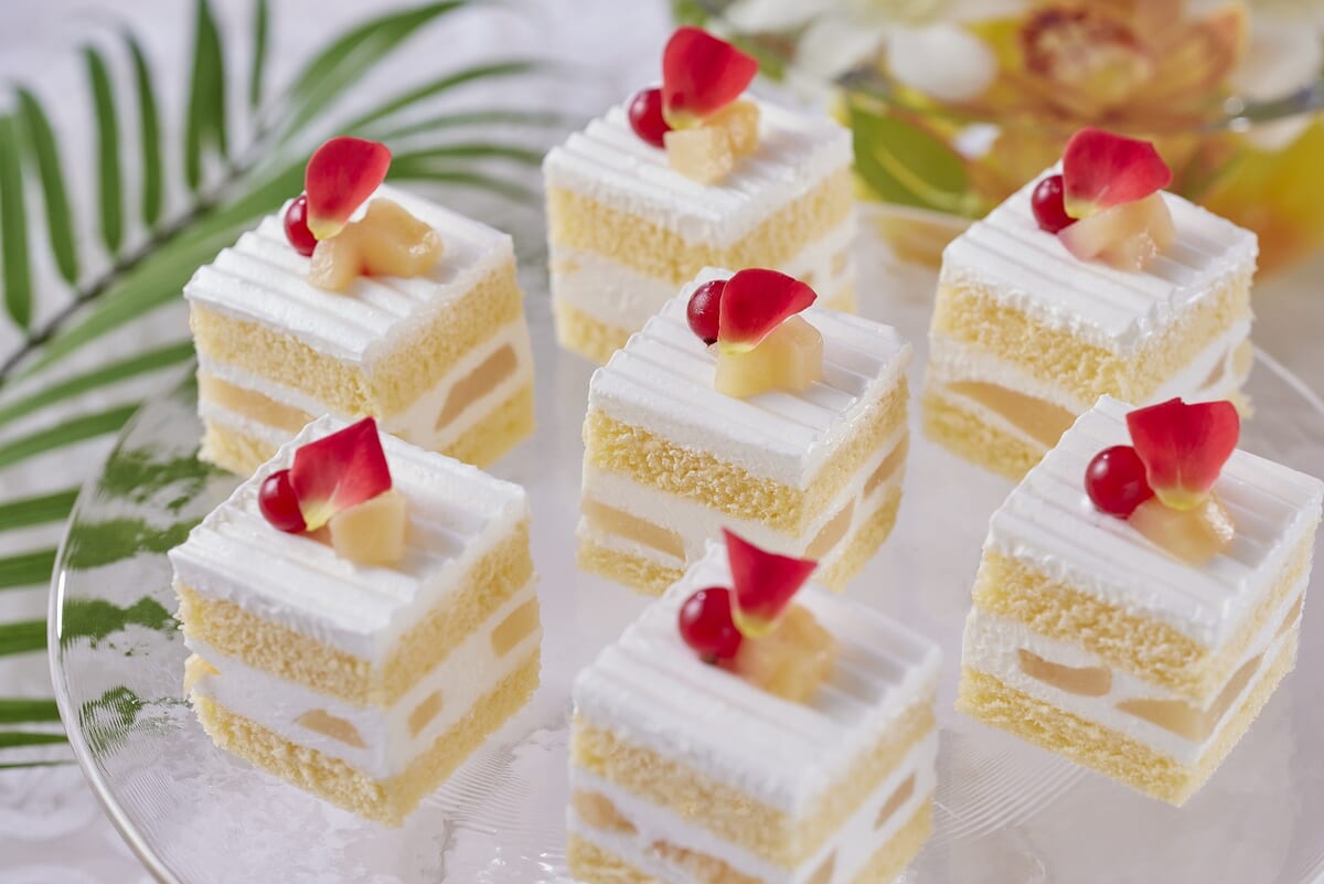 桃のショートケーキ