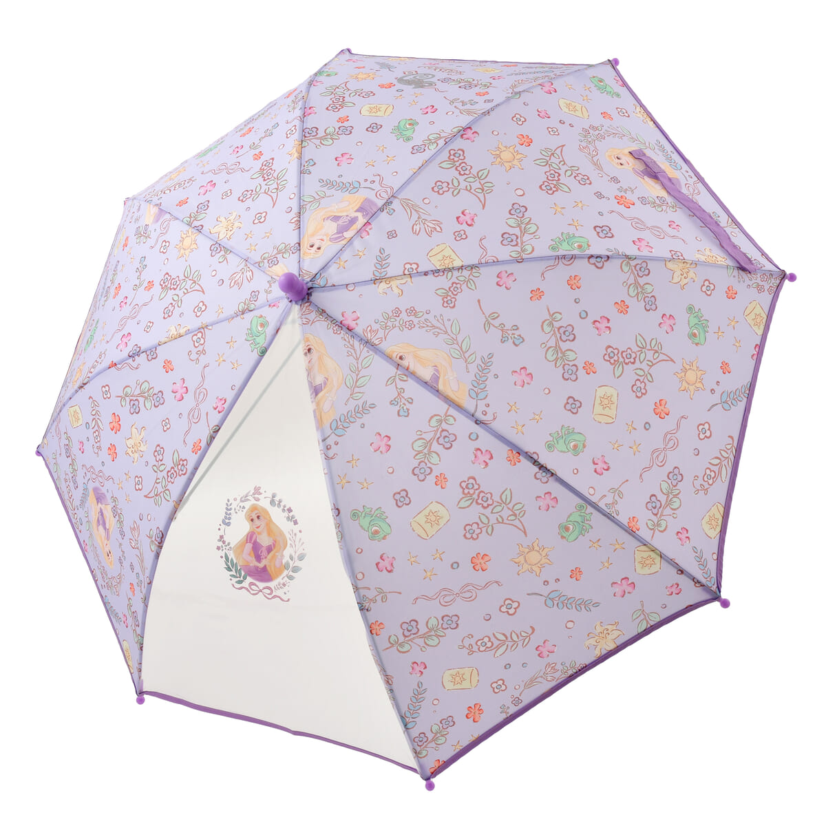 【キッズ用】ラプンツェル＆パスカル キッズ用長傘 リフレクター ロマンティックプリンセス RAINY DAY