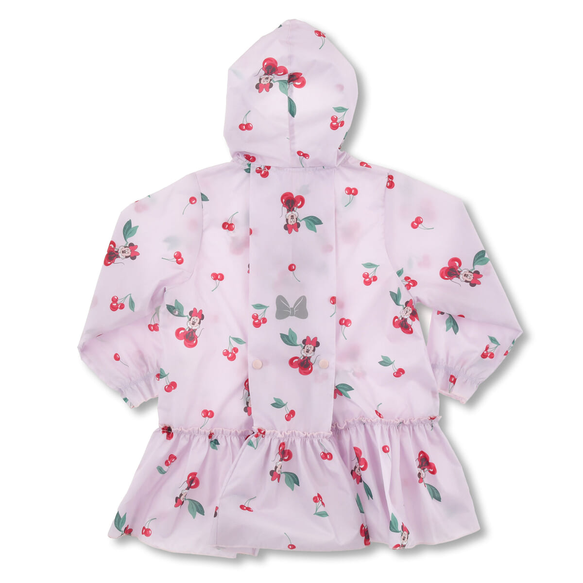 【キッズ用】ミニー キッズ用レインコート リフレクター バッグ入り Cherry RAINY DAY02