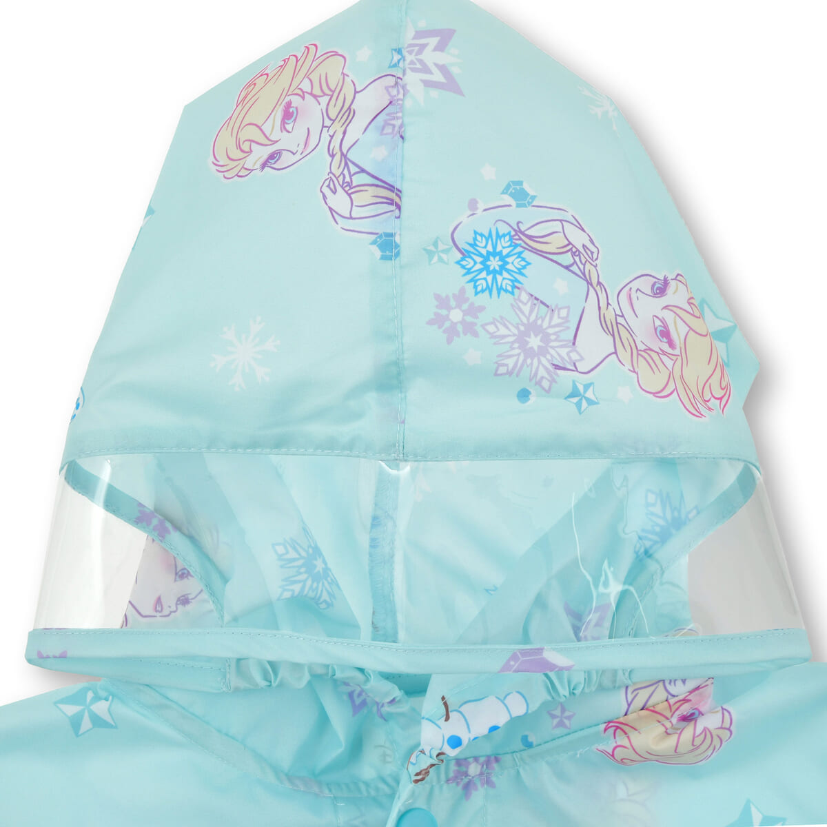 【キッズ用】エルサ、オラフ、スノーギース キッズ用レインコート リフレクター バッグ入り ソフトカラー RAINY DAY 03