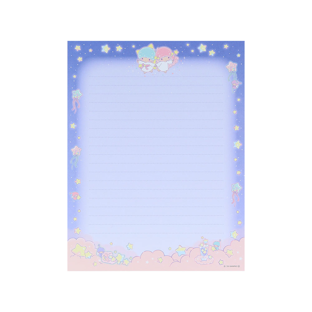 レターセット リトルツインスターズ 夜空 便箋